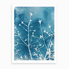 Blue Sparkle Art Print