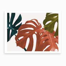 Botanical Close up Leaves Art Print