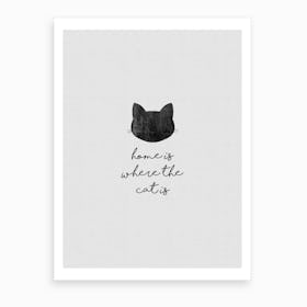 Home Is Where The Cat Is Art Print