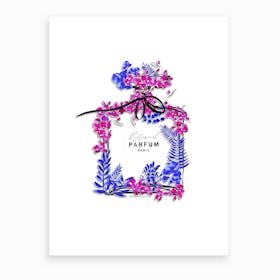 Botanical Parfum Flowers Art Print