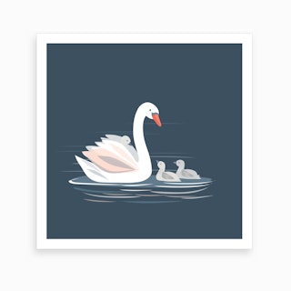 Swans Art Print