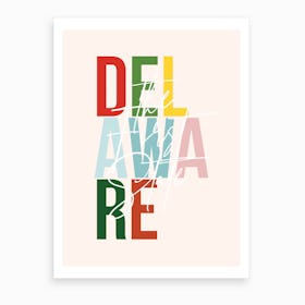 Delaware The First State Color Art Print