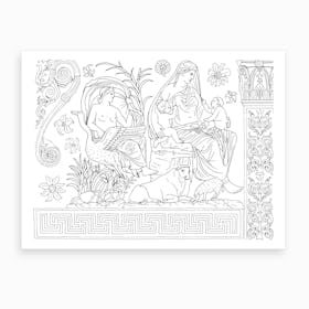 Ara Pacis Temple In Rome Art Print