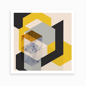 Hexagonal Square Art Print