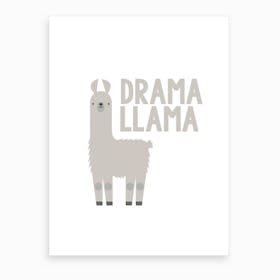 Drama Llama Art Print