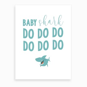 Baby Shark Art Print