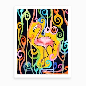 Flamingo Go Art Print
