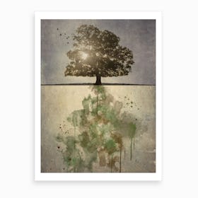 Horizon Tree Art Print