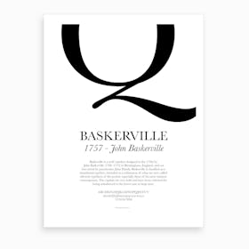 Baskerville Art Print