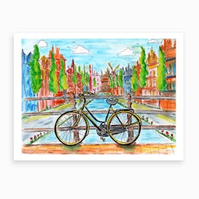 Amersterdam Bike Art Print