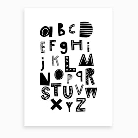 Scandi Alphabet Art Print