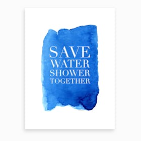 Shower Together Art Print