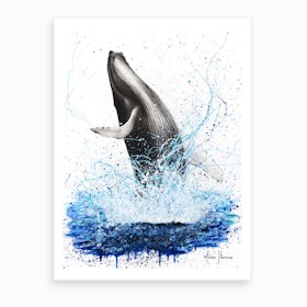 Glorious Ocean Whale Art Print