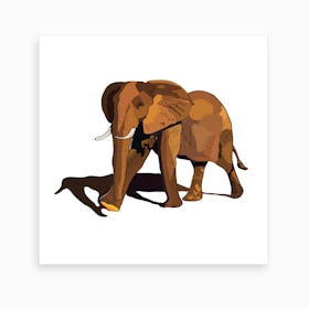 Desert Elephant 2 Art Print