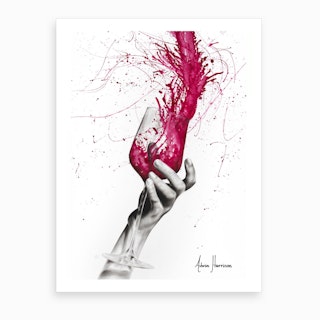 Wine Night Art Print