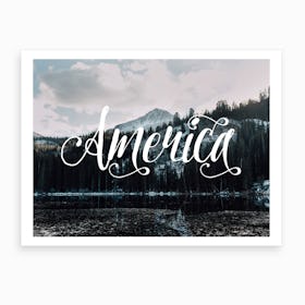 American Mountains Art Print