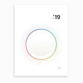 Circular Calendar 2019 Art Print