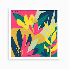 Jungle Flowers Art Print
