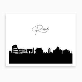Rome Skyline Art Print