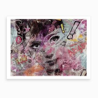 Audrey Hepburn Street Pop Art Print