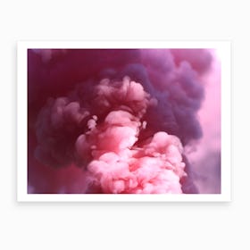 Pink Smoke Art Print