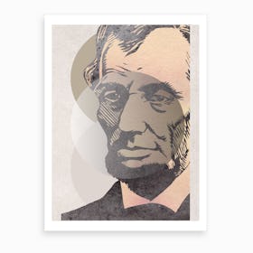 Abraham Lincoln Abstract Art Print