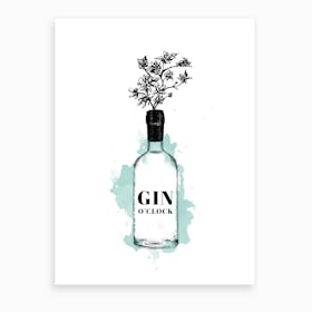 Gin Oclock Art Print