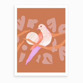 Birdy On The Perch Art Print