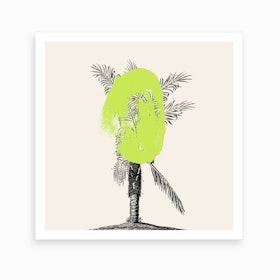 Tropical Tree Green Art Print