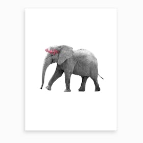 Dressy Elephant Art Print