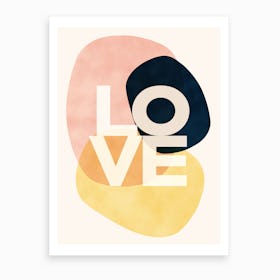Shapes Of Love Art Print