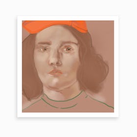 Orange Portrait 2 Art Print