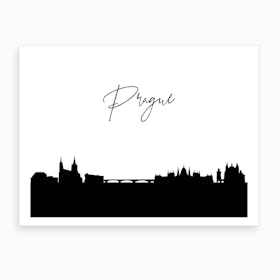 Prague Skyline Art Print