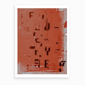 Red Letter Art Print