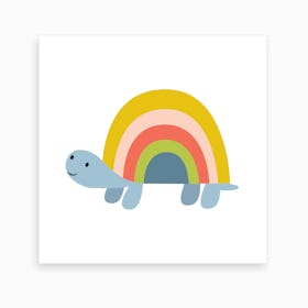 Rainbow Tortoise Art Print