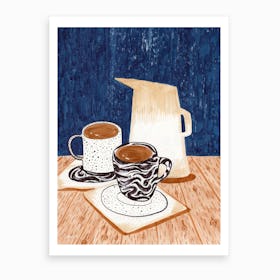 Coffee For Two  Art Print