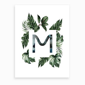 Botanical Alphabet M Art Print