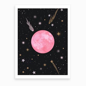 Strawberry Moon Art Print