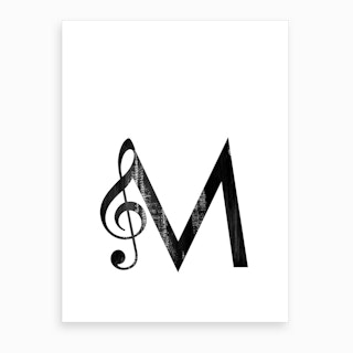 M Music Art Print