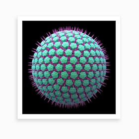 Spicky Virus Particle Type 5 Art Print