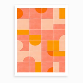 Retro Tiles 03 Art Print