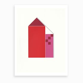 Red Houses Art Print