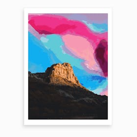 Rainbow Mountain Art Print