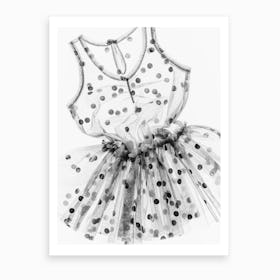 Spotty Dress Art Print