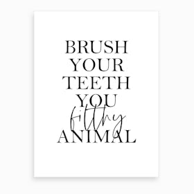 Brushteeth Art Print