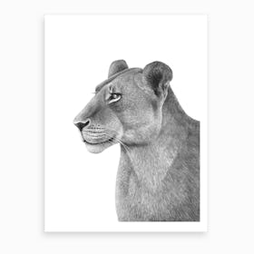The Lioness Art Print