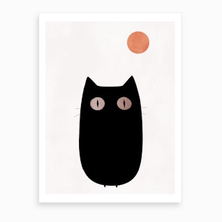Curious Cat Art Print