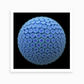 Spicky Virus Particle Type 7 Art Print
