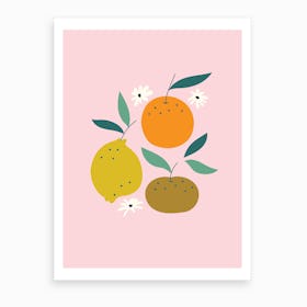 Triple Fruit Art Print