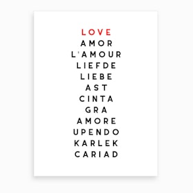 Love Language Art Print